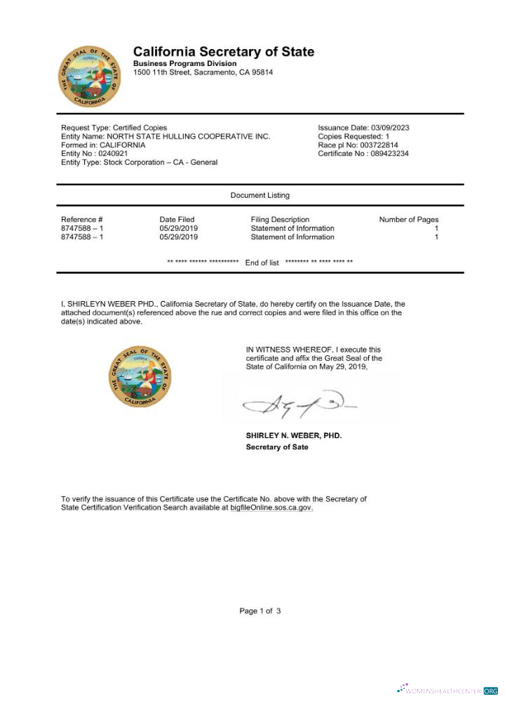 Download USA California State Document Autentication certificate Word and PDF template Photoshop template